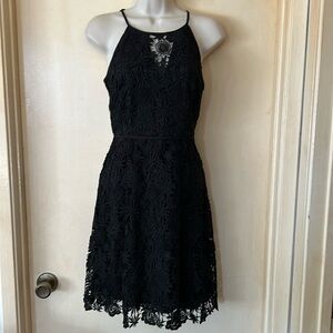 White House Black Market black lace dress size 0